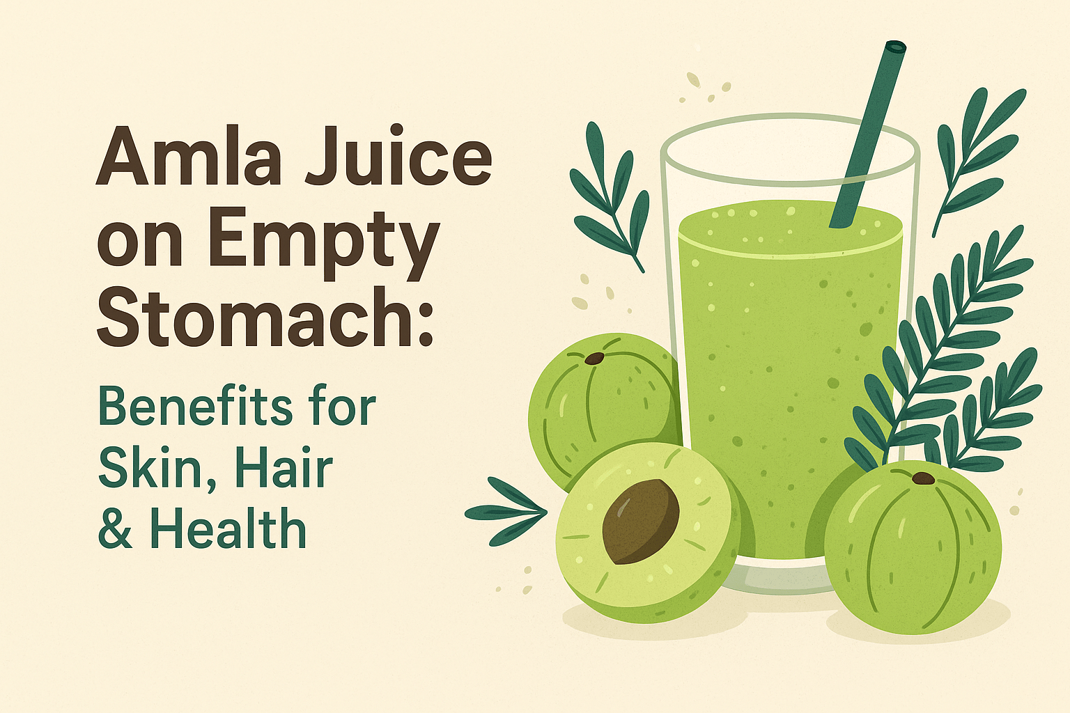 How Amla Juice on an Empty Stomach Can Benefit Your Skin, Hair & Health?