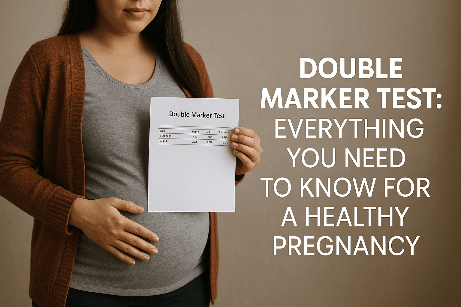 Double Marker Test: Everything You Need to Know for a Healthy Pregnancy